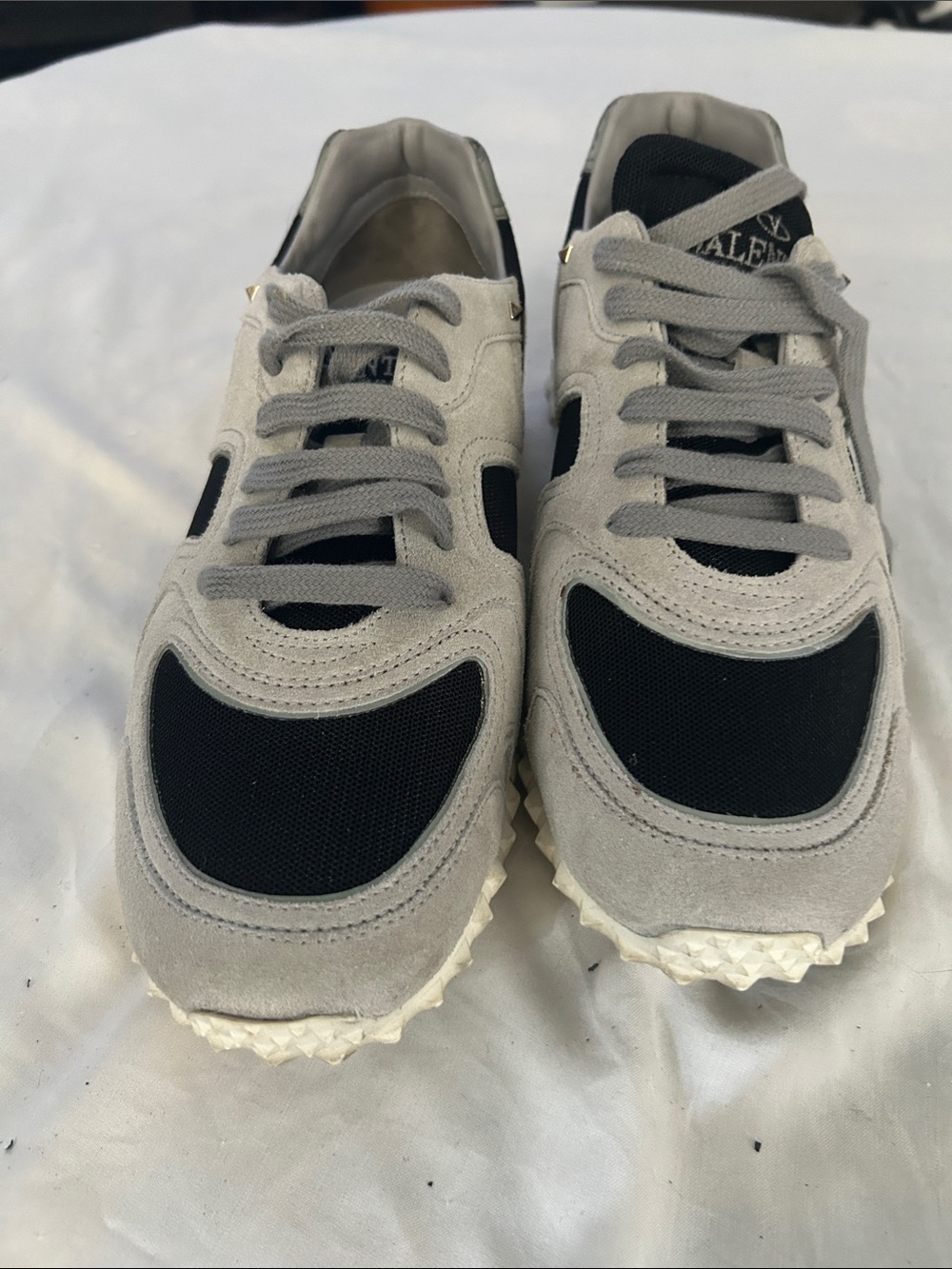 Valentino Garavani Gray and Black Women's Sneakers